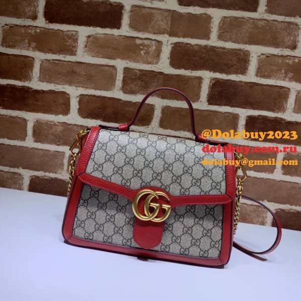 7 Star Gucci Luxury Gg Marmont Small Top Handle 498110 Bag