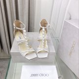 Suede Sandals Aura 95 Fake Jimmy Choo Heel: 8.5 cm Shoes