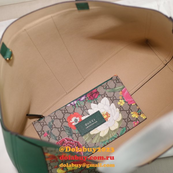 Gucci Replica 547947 AAA+ Ophidia soft GG Supreme medium tote Green